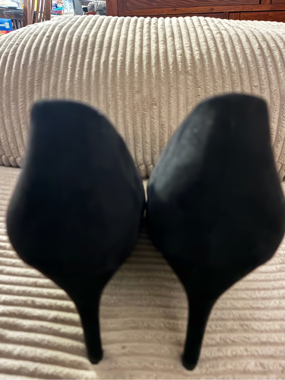 a new day Black Pointed-Toe Suede Heels - Picture 6 of 6